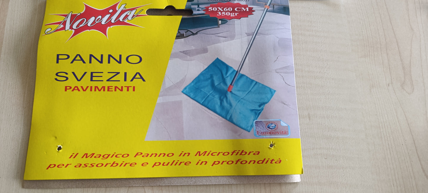 Panno Svezia lampoasciuga 40x50 cm per pulire senza lasciare tracce e aloni.