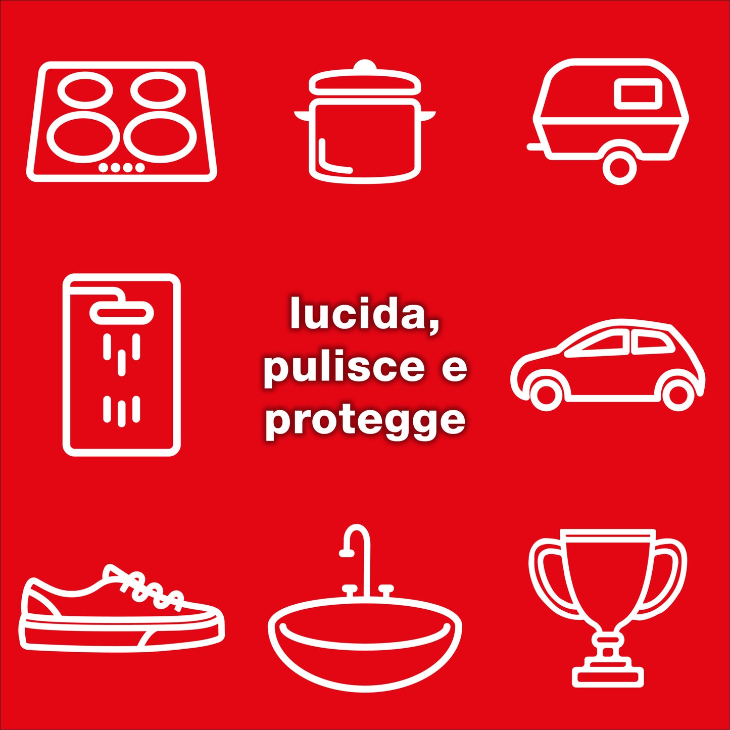 FS shop Detergente Universale 300gr (2pz) e Panno in Carbonio 3 Panni 38X50 e 1 18x14 (1pz)