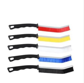 Spazzola per Pulire Doccia, 6 Pezzi, Spazzola Pulizia Fessure per Bagno, Cucina, Toilette, Lavandino, Pavimento, Finestre, Multicolore