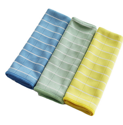 Panno pulizia in fibra naturale di Bambù 350g 40x40cm, ottimi per la pulizia della casa, mobili, vetri, cucina, bagno 3 Pezzi e 1 Panno 18x14 in Omaggio per occhiali e cellulare