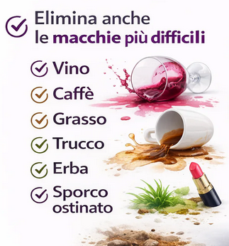 Smacchiatore professionale per tessuti, tappeti e imbottiture (azione profonda)
