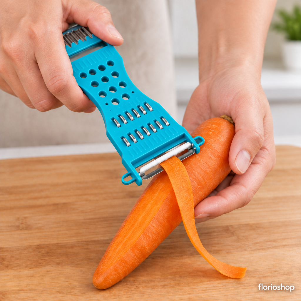 Multifunzione verdura frutta pelapatate grattugia affettatrice a mano doppia testa Cutter cetriolo carota patate coltello cucina gadget per la casa