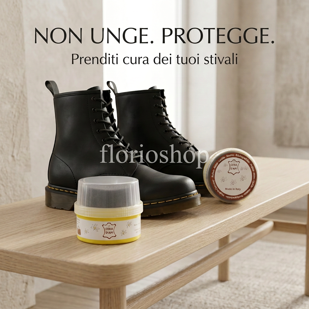Cera d’Api Florioshop – Cura e Protezione per Pelle, Cuoio, Ecopelle e Legno