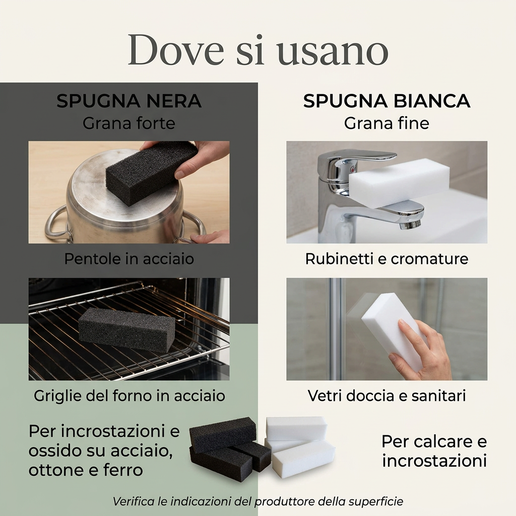 La Spugna che rinnova Tre neri e tre bianchi