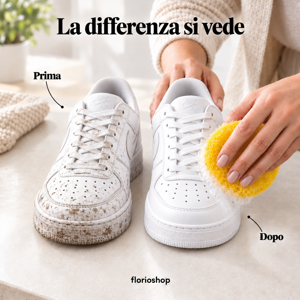 Detergente Universale 700g-PASTA PULENTE LUCIDA PULISCE PROTEGGE .ELIMINA CALCARE DALLA DOCCIA.E' TUTTO BRILLA 2 SPUGNE INCLUSE